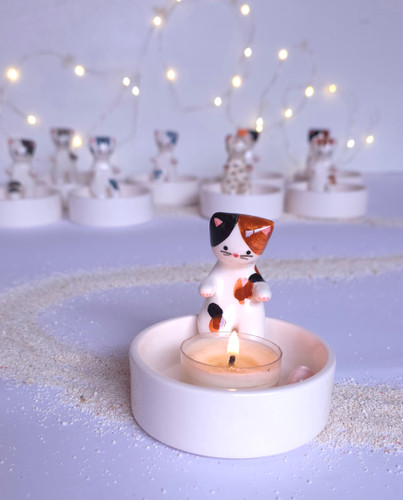 جاشمعی سرامیکی گربه سرمایی