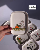 جاقاشقی سرامیکی دستساز فانتزی با نقاشی زیرلعابی