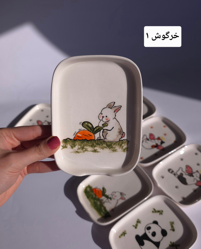 جاقاشقی سرامیکی دستساز فانتزی با نقاشی زیرلعابی