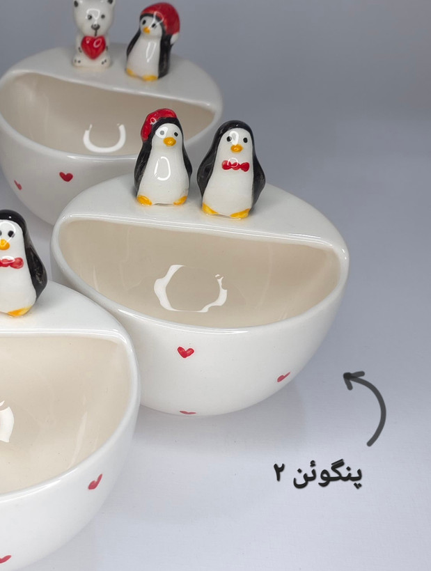 قندان سرامیکی فانتزی دستساز با عروسکهای بامزه قندون سرامیکی عروسکی با لعاب بدون سرب